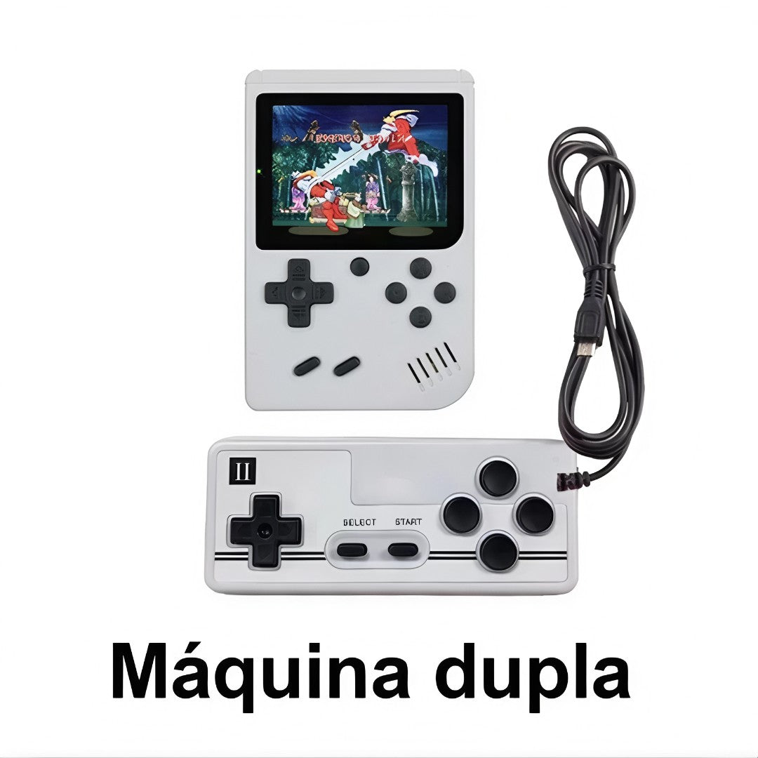 🎮 Mini Game Retrô DuoPlay™ – 400 Jogos Clássicos em 2 Jogadores!