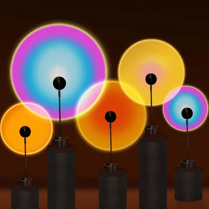 Lâmpada Pôr do Sol RGB – Atmosfera Mágica